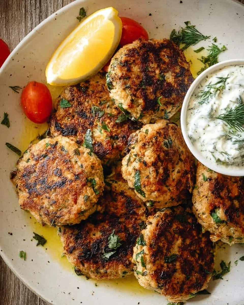 Mediterranean Chicken Patties