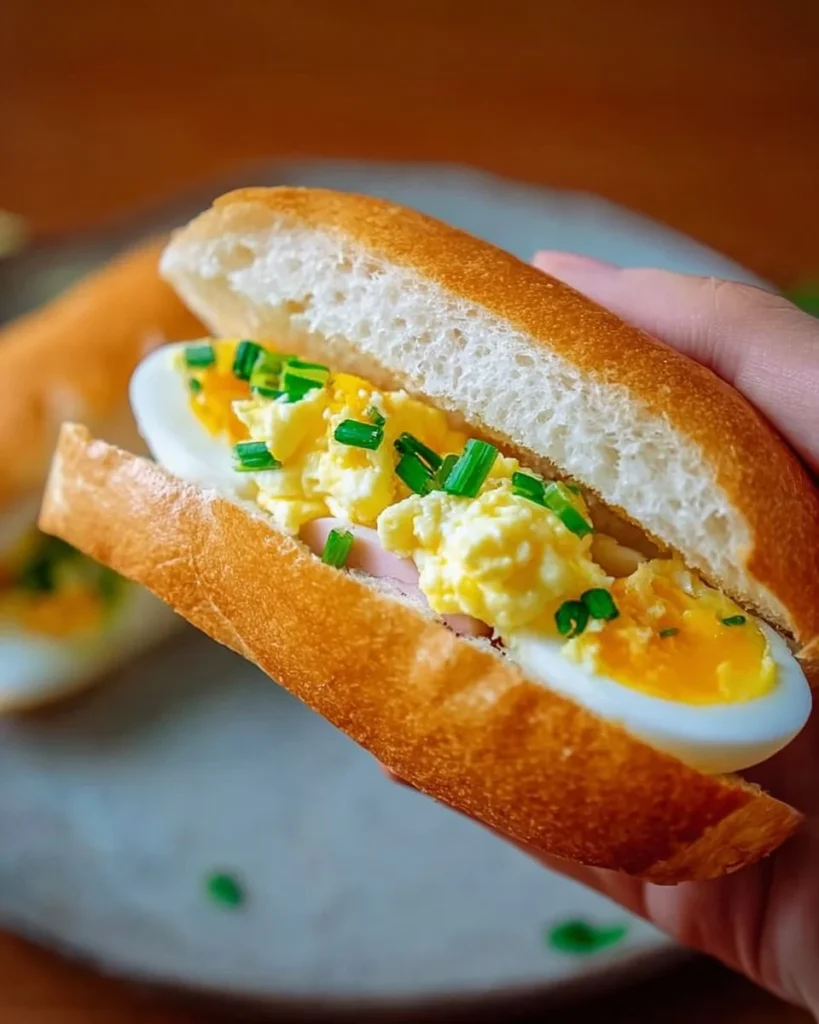 Delicious Japanese egg sandwich made with soft bread and creamy egg filling