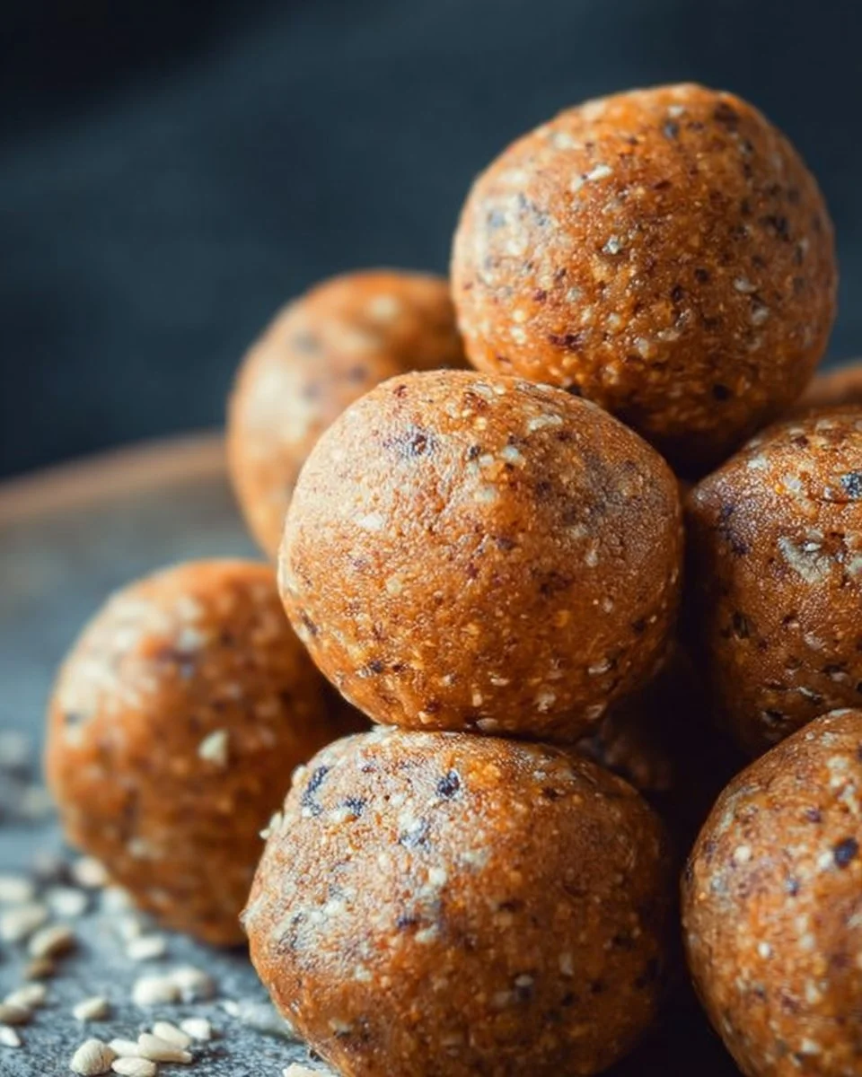 No Bake Healthy Pumpkin Pie Energy Balls