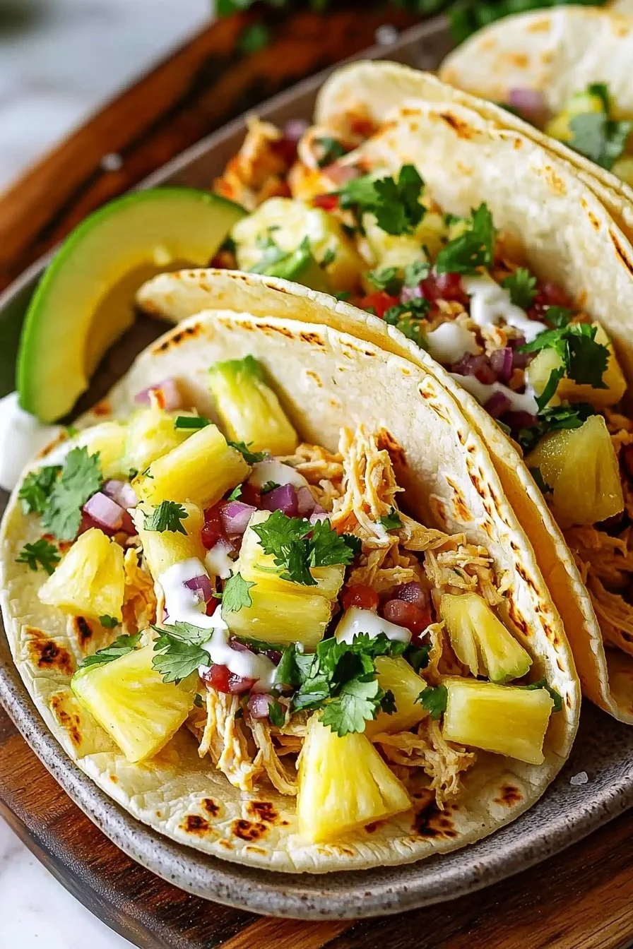 Pineapple Chicken Tacos