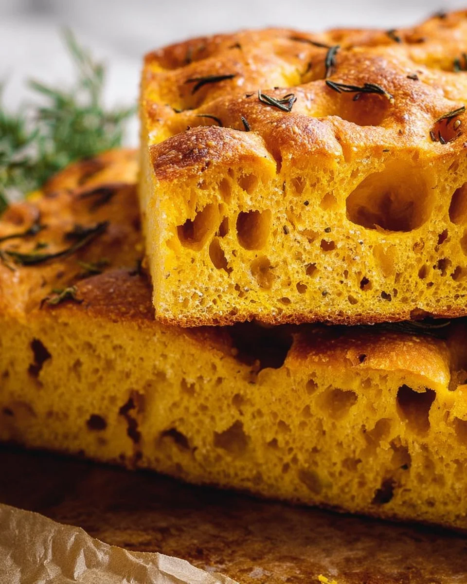 Pumpkin Focaccia (vegan)