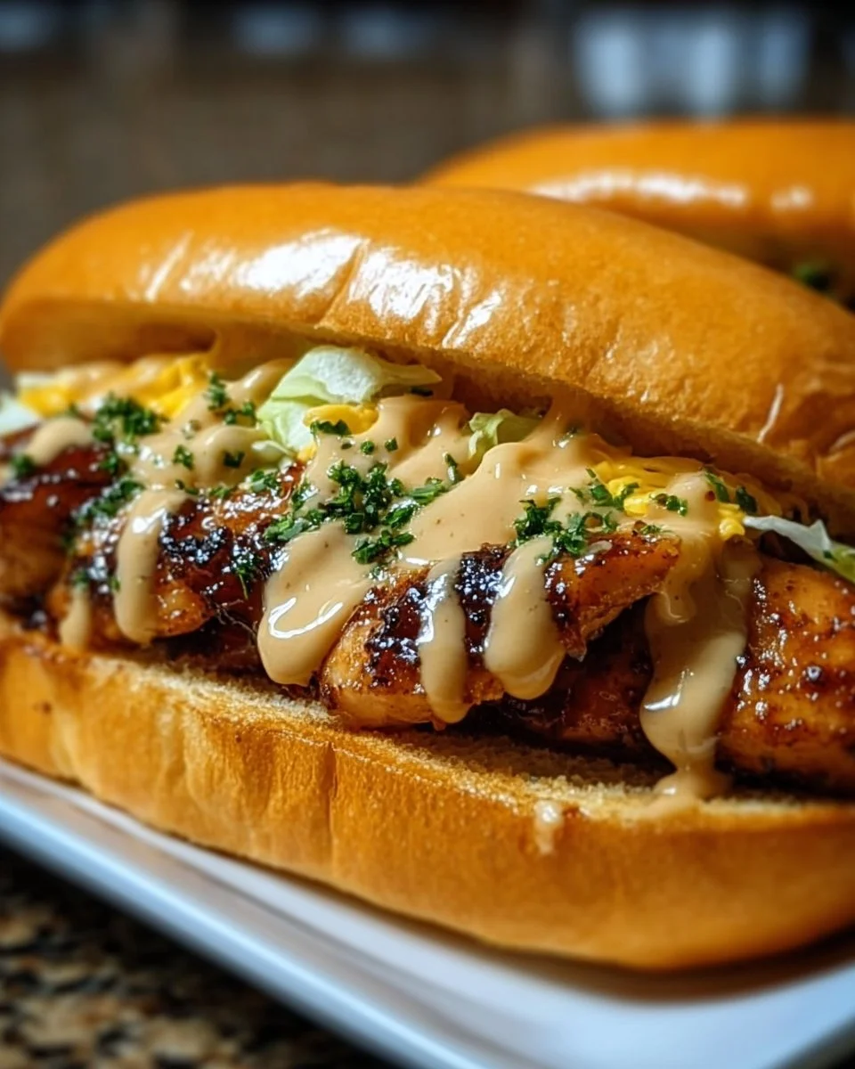 South Carolina Grilled Chicken Sandwiches