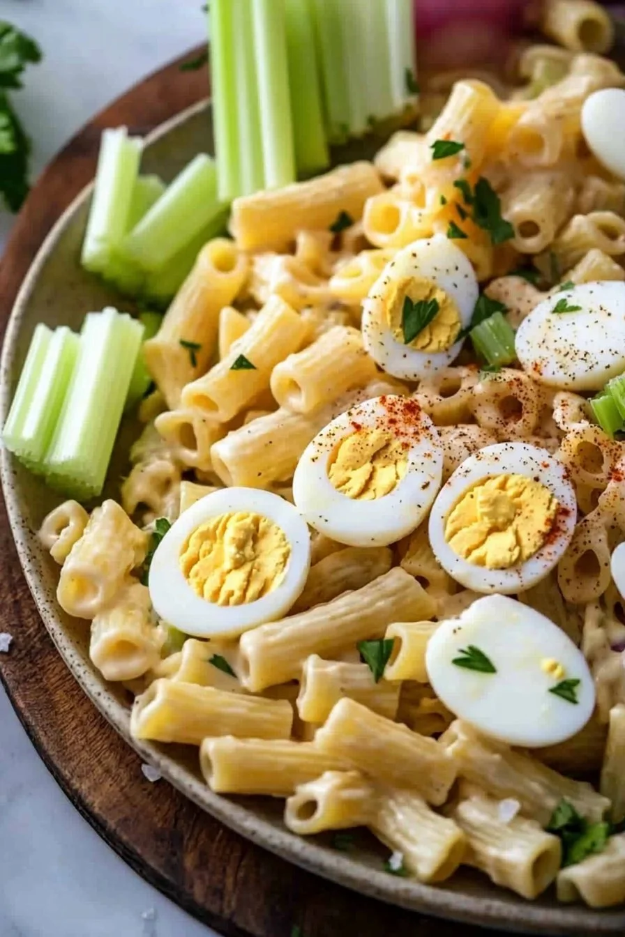 Spiced Egg Pasta Salad
