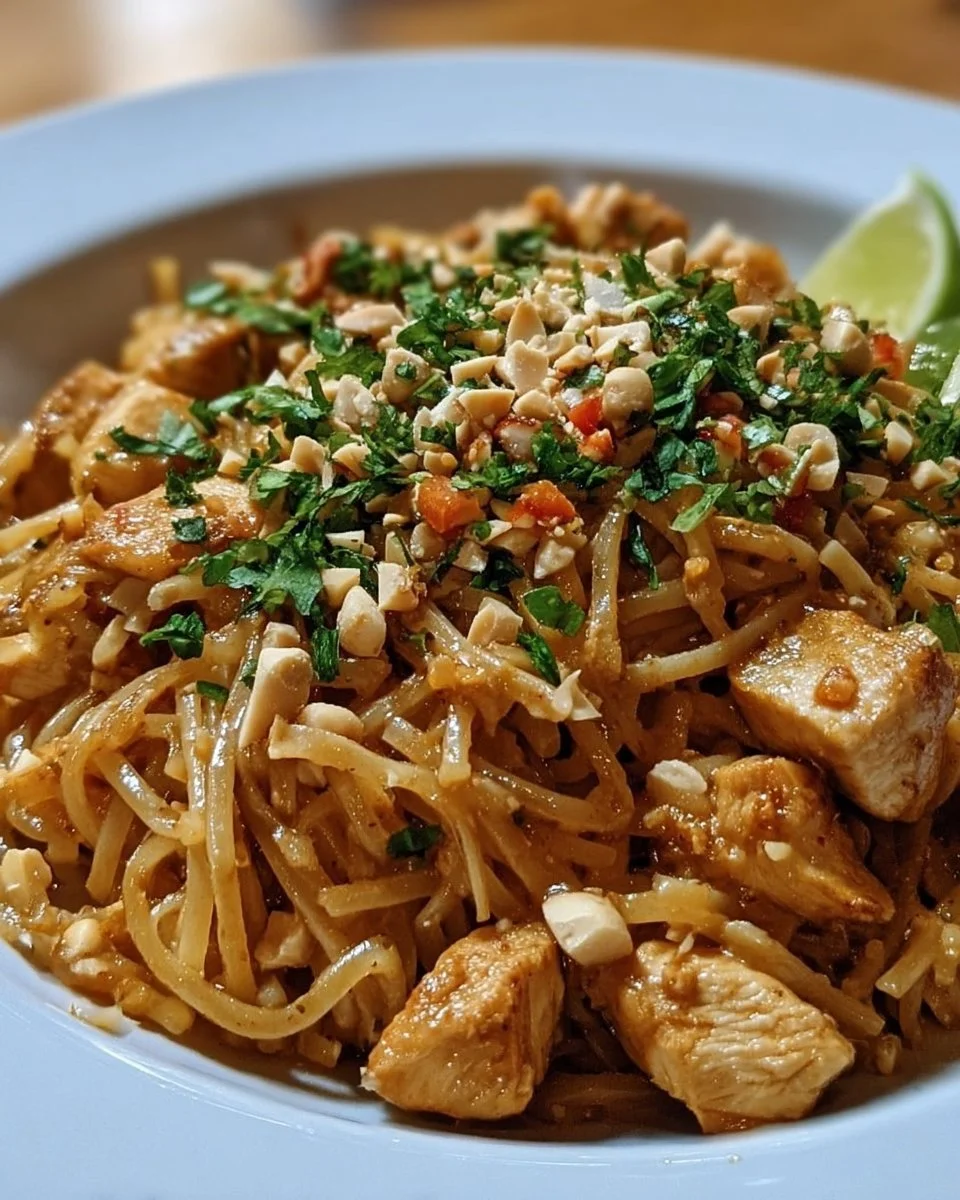 Spicy Thai Noodles with Chicken