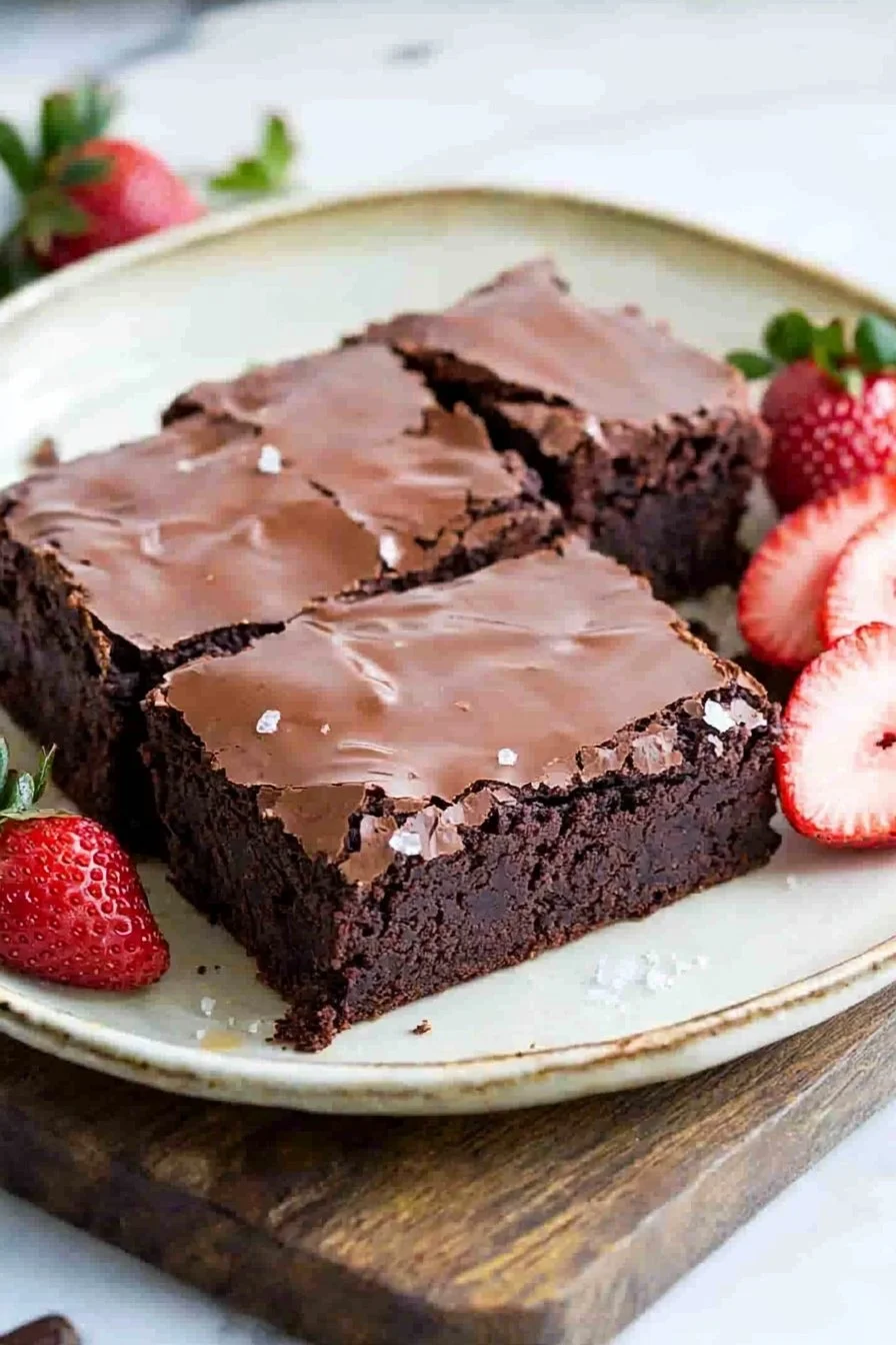 Strawberry Truffle Brownies
