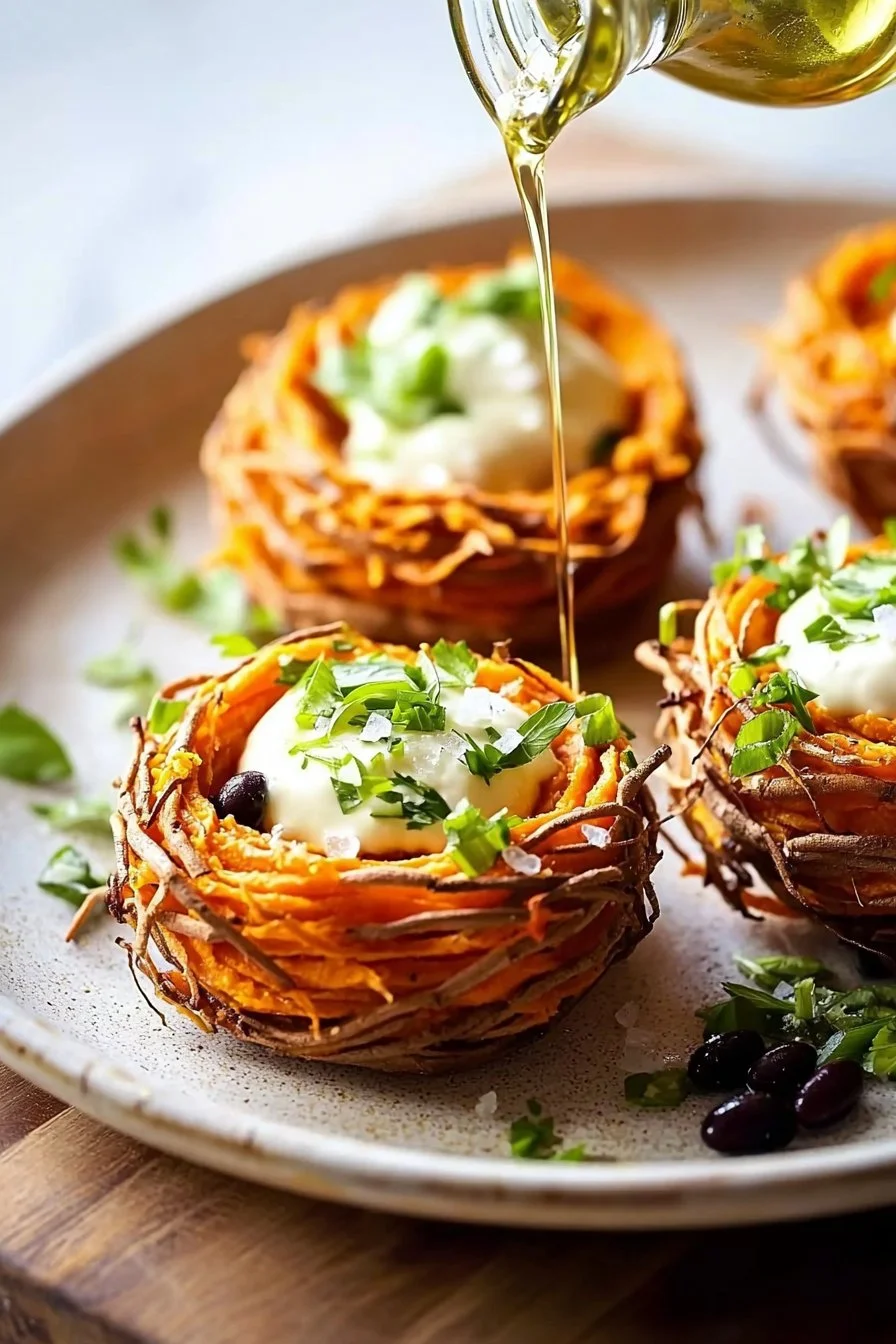 Tasty Sweet Potato Nests