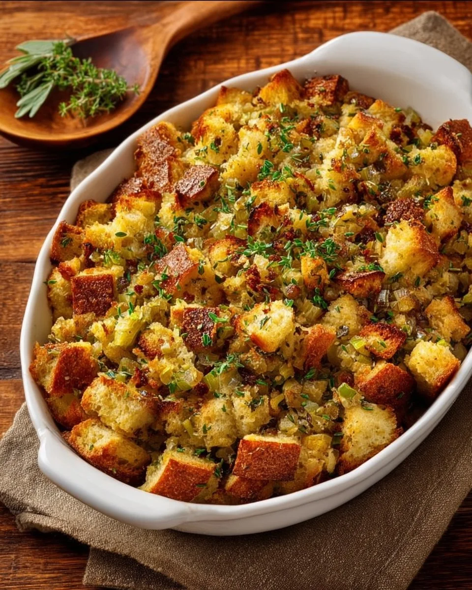 The Best Classic Herb Bread Stuffing