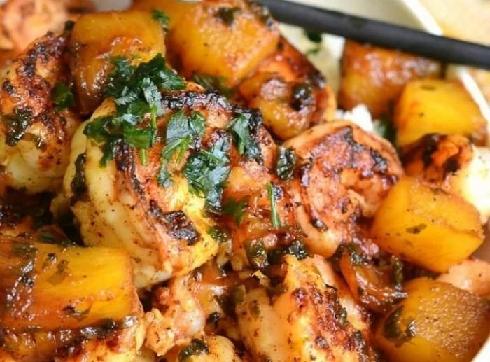 Tropical Shrimp Rice Bowl