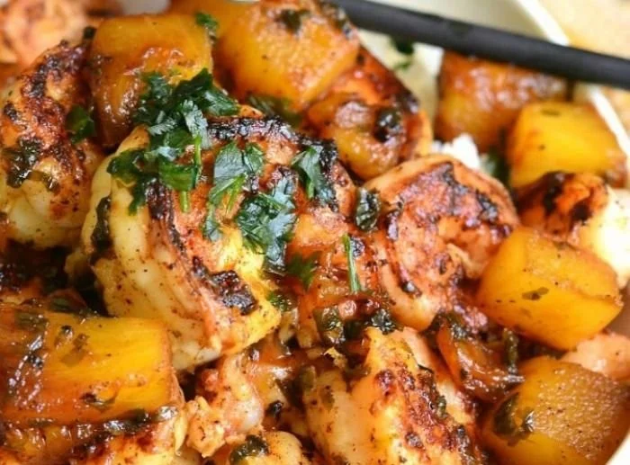 Tropical Shrimp Rice Bowl