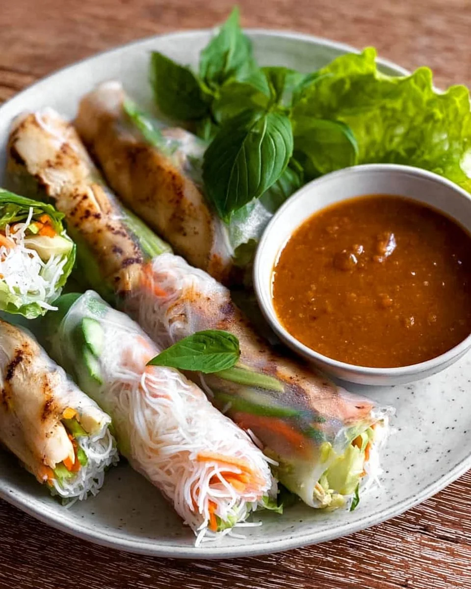 Vietnamese Summer Rolls with Chicken