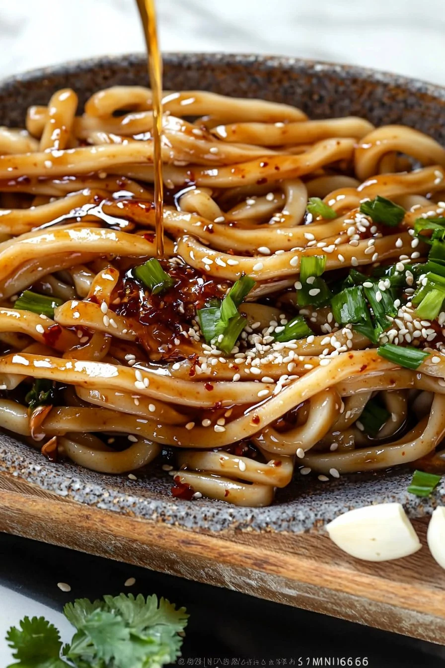 10 Minute Chili Oil Udon Noodles