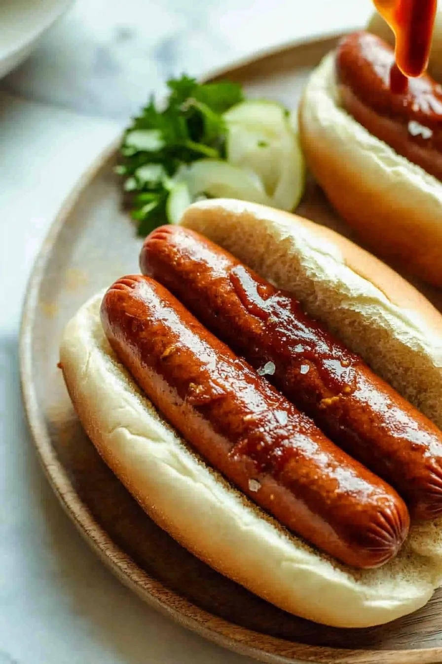 Air Fryer Beef Hot Dogs