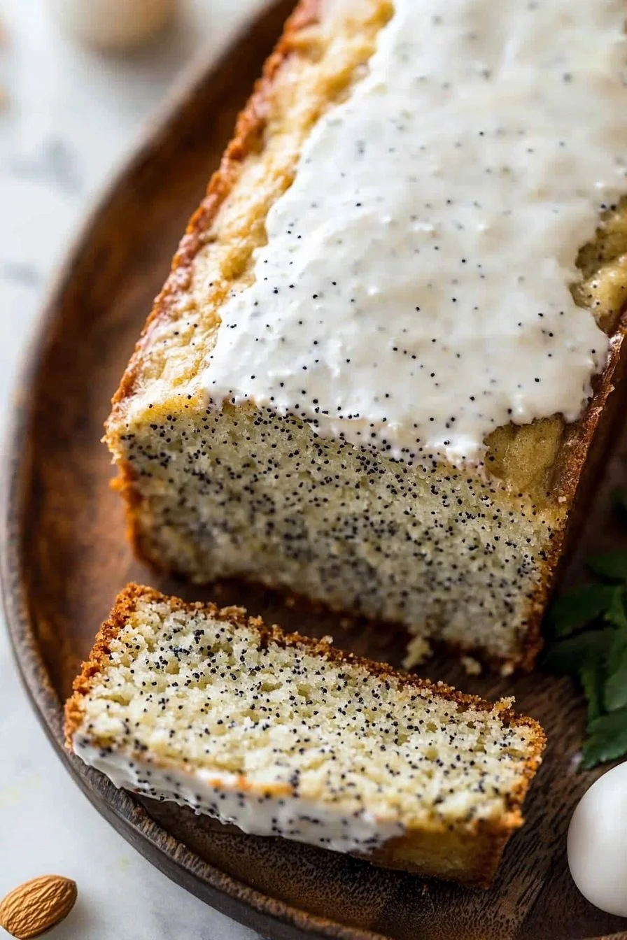Almond Poppyseed Loaf Cake