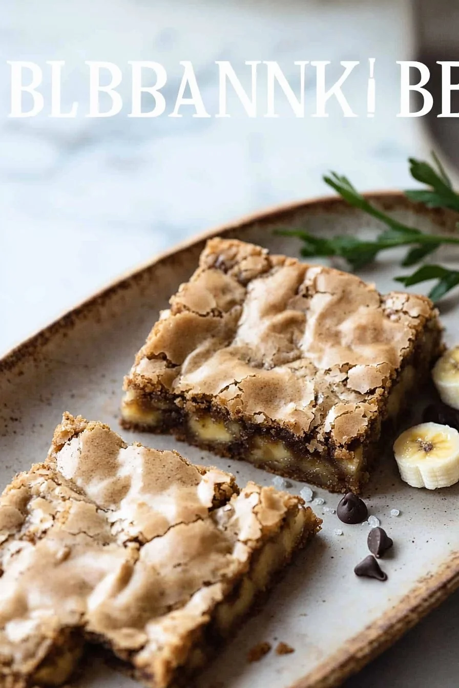 Banana Blondies