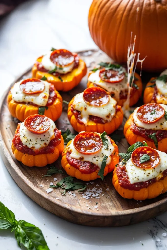 Beef pepperoni pizza pumpkins, a seasonal twist on a classic pizza dish