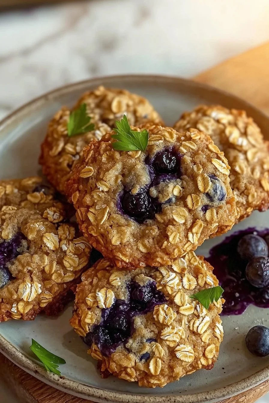 Blueberry Breakfast Cookies