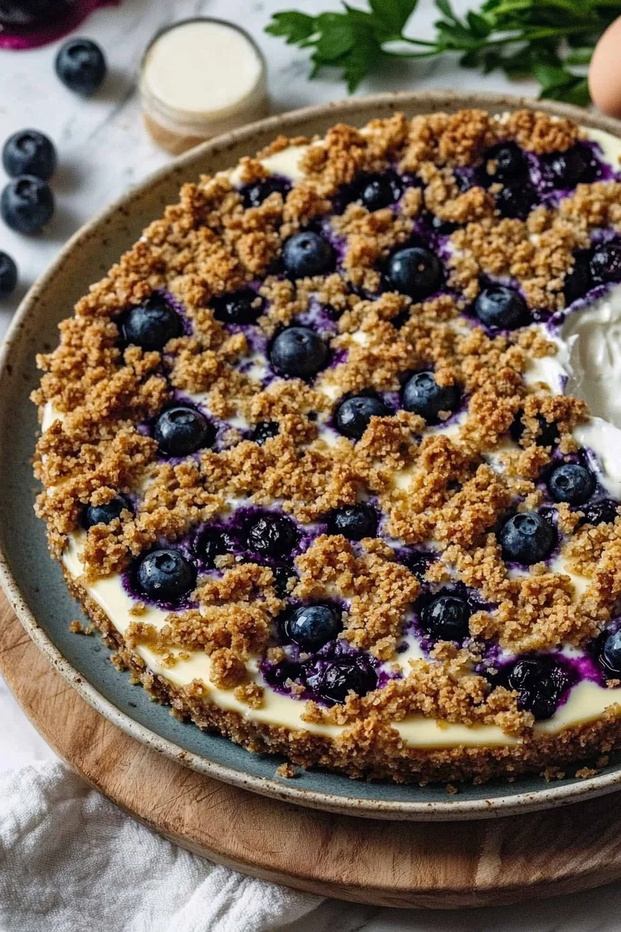 Blueberry Crumble Cheesecake