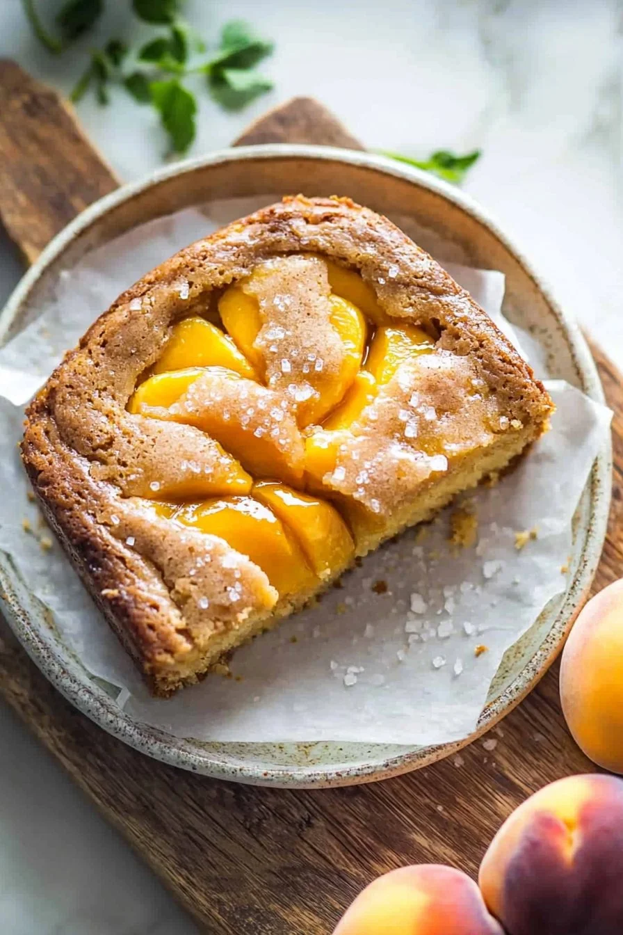 Brown Sugar Peach Cake