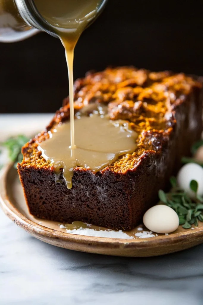 Delicious Brown Sugar Pumpkin Loaf with spices and a golden brown crust