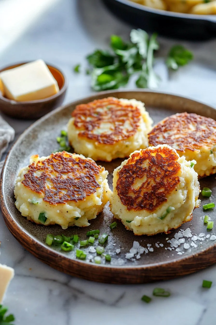 Buttery Mashed Potato Cakes