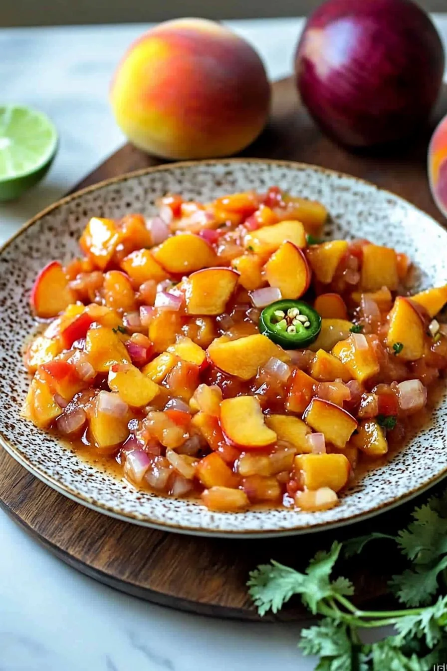 Canned Peach Salsa