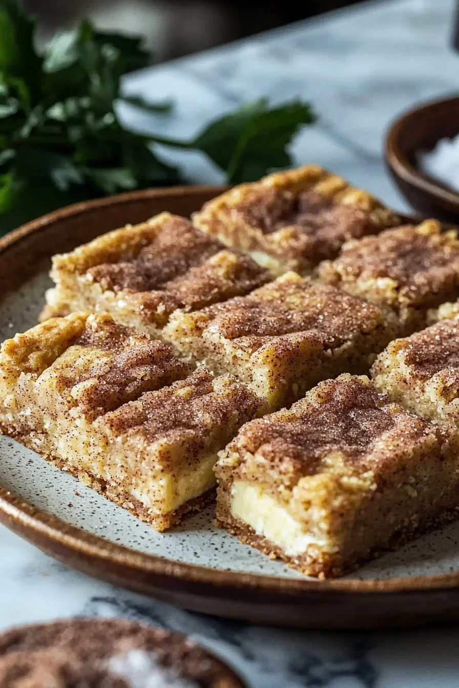 Chewy Snickerdoodle Cookie Bars