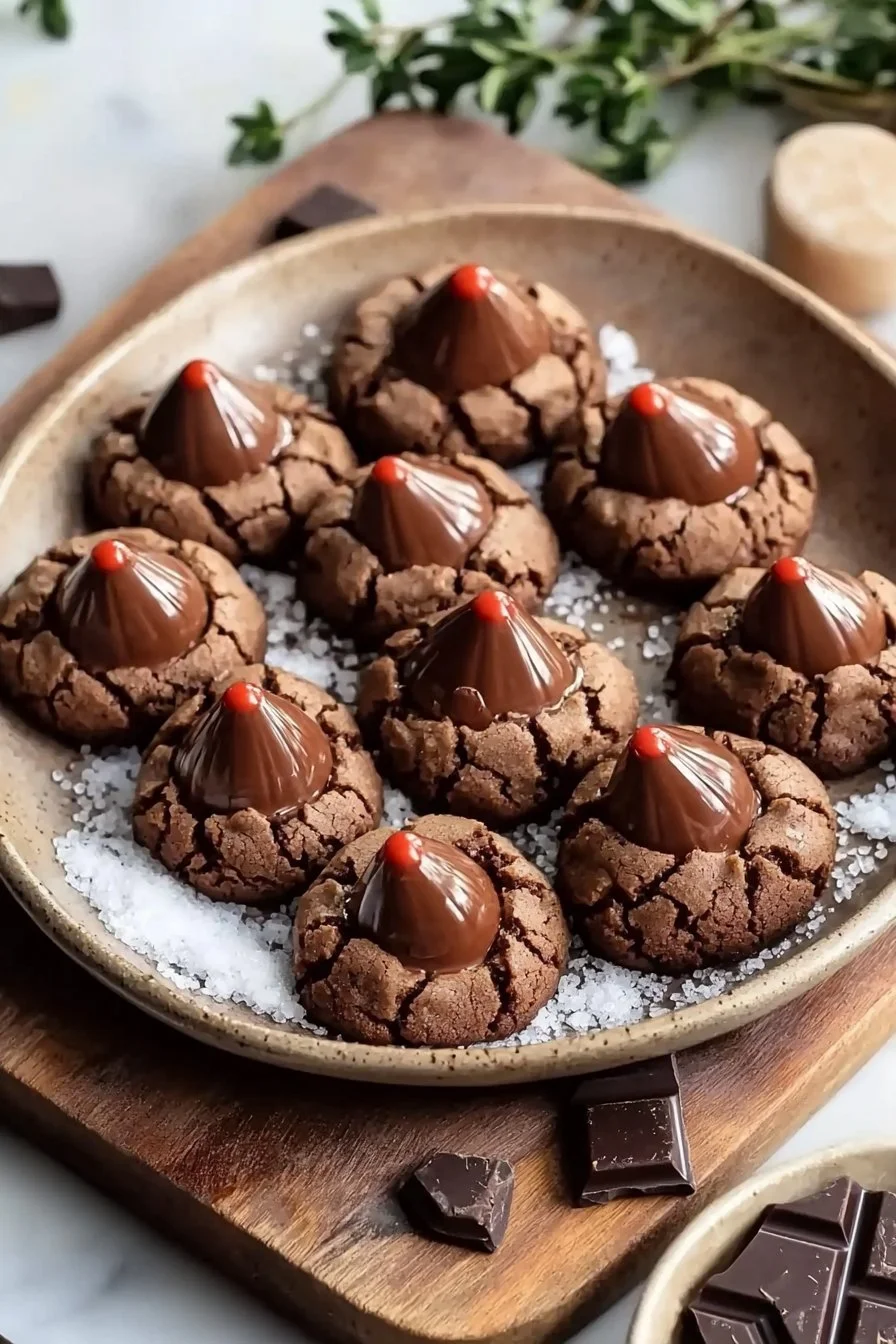 Chocolate Blossom Cookies