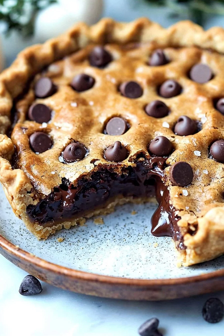 Chocolate Chip Cookie Pie