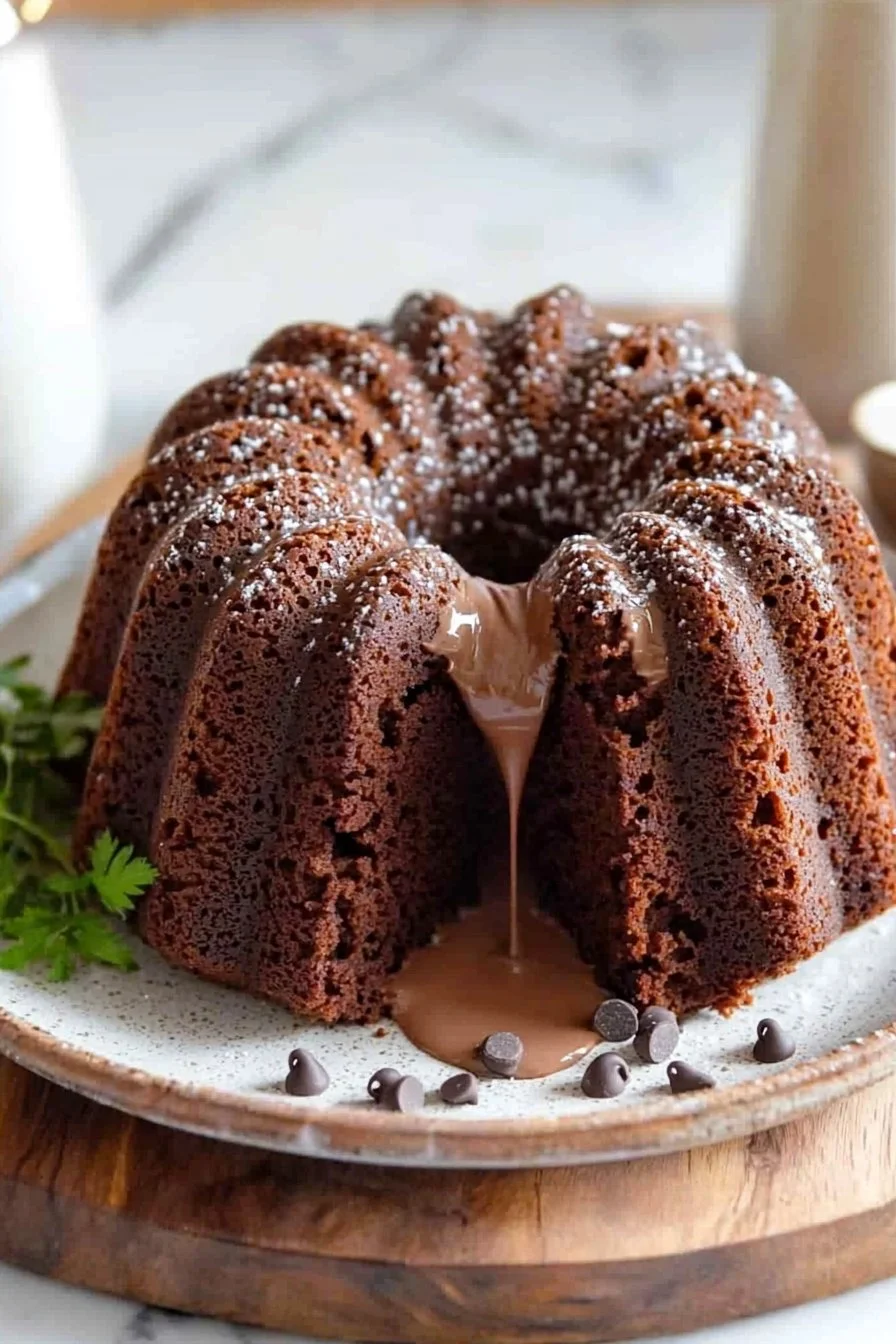 Chocolate Milk Bundt Cake