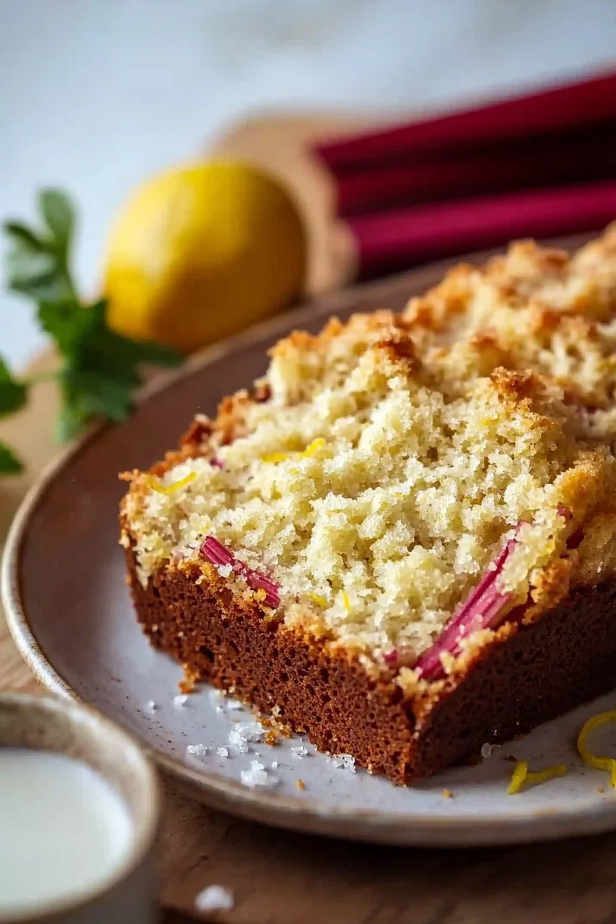 Classic Lemon Rhubarb Bread