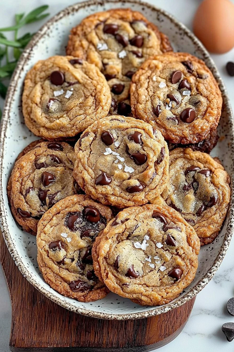 Crispy Chewy Chocolate Chip Cookies