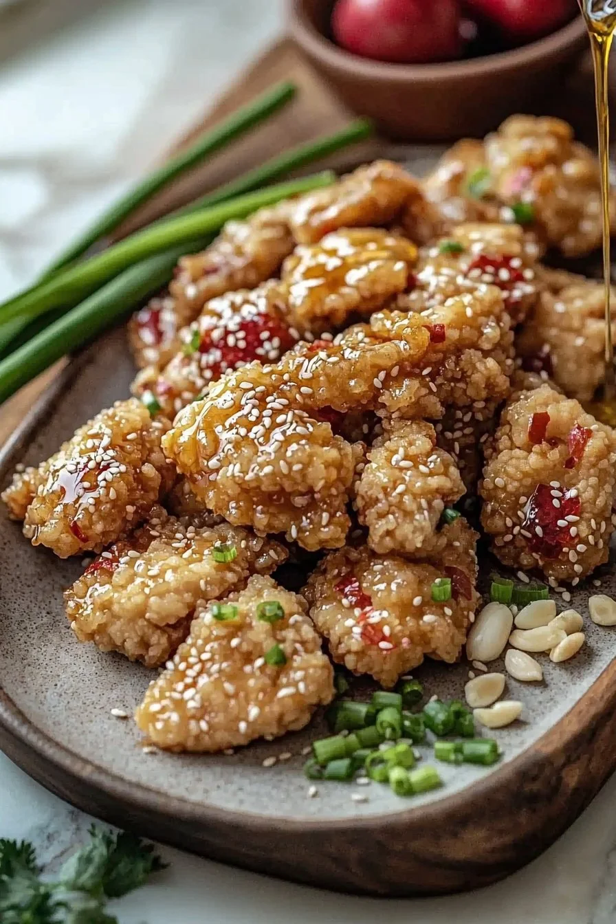 Crispy Sesame Honey Chicken