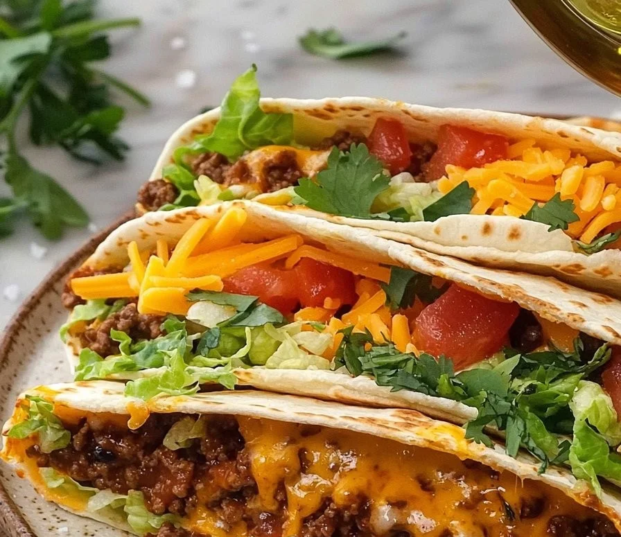 Delicious Crunchwrap Supreme with layers of toppings and flavors