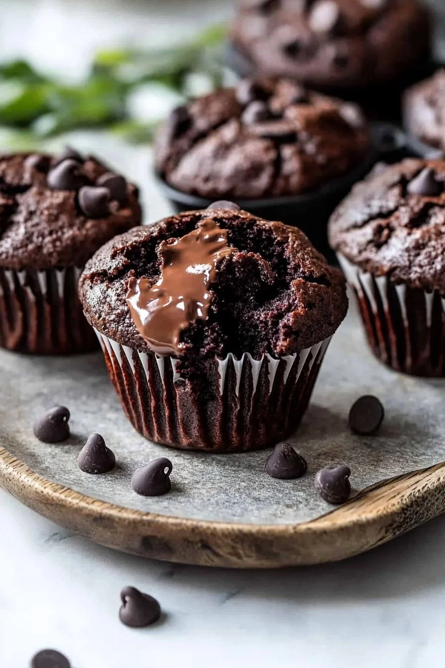 Double Chocolate Chip Muffins