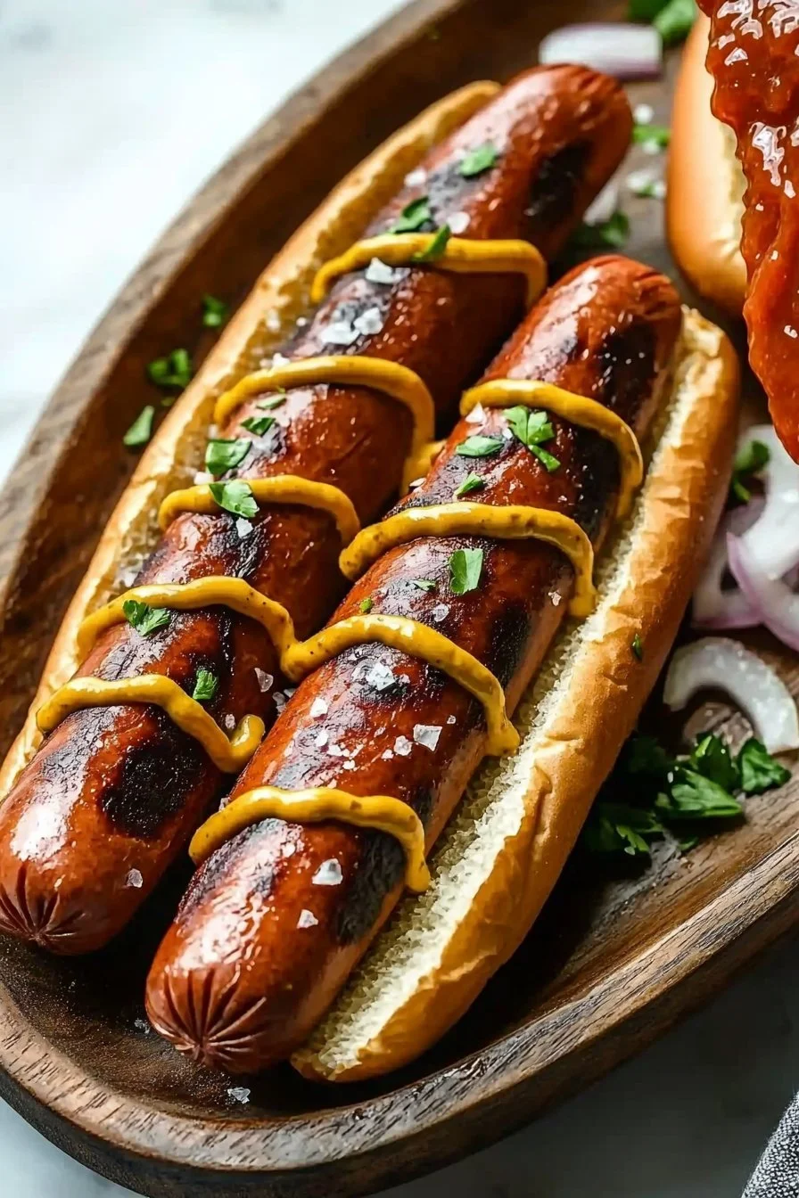 Easy Air Fryer Beef Hot Dogs