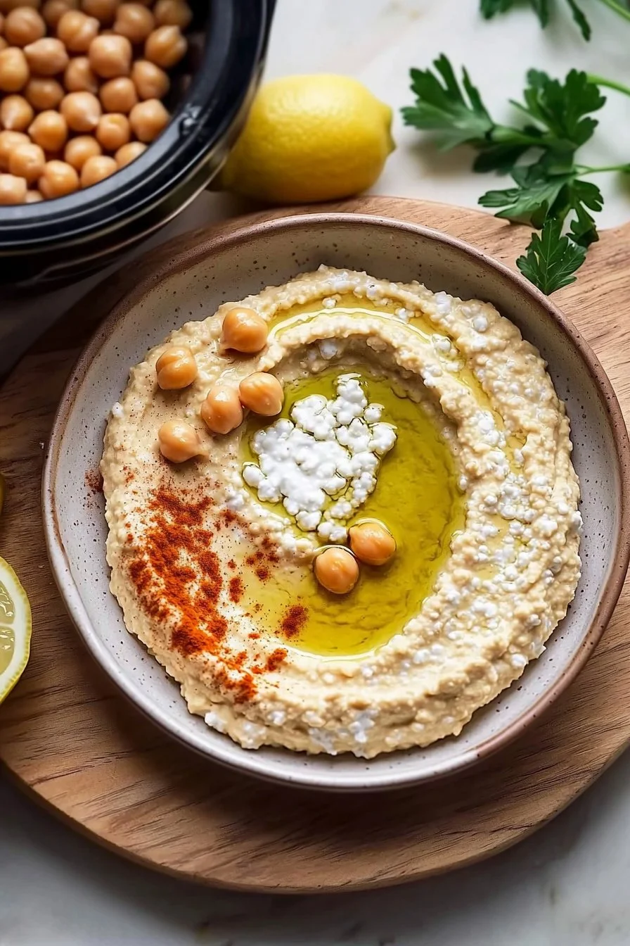 Easy High-Protein Hummus With Cottage Cheese