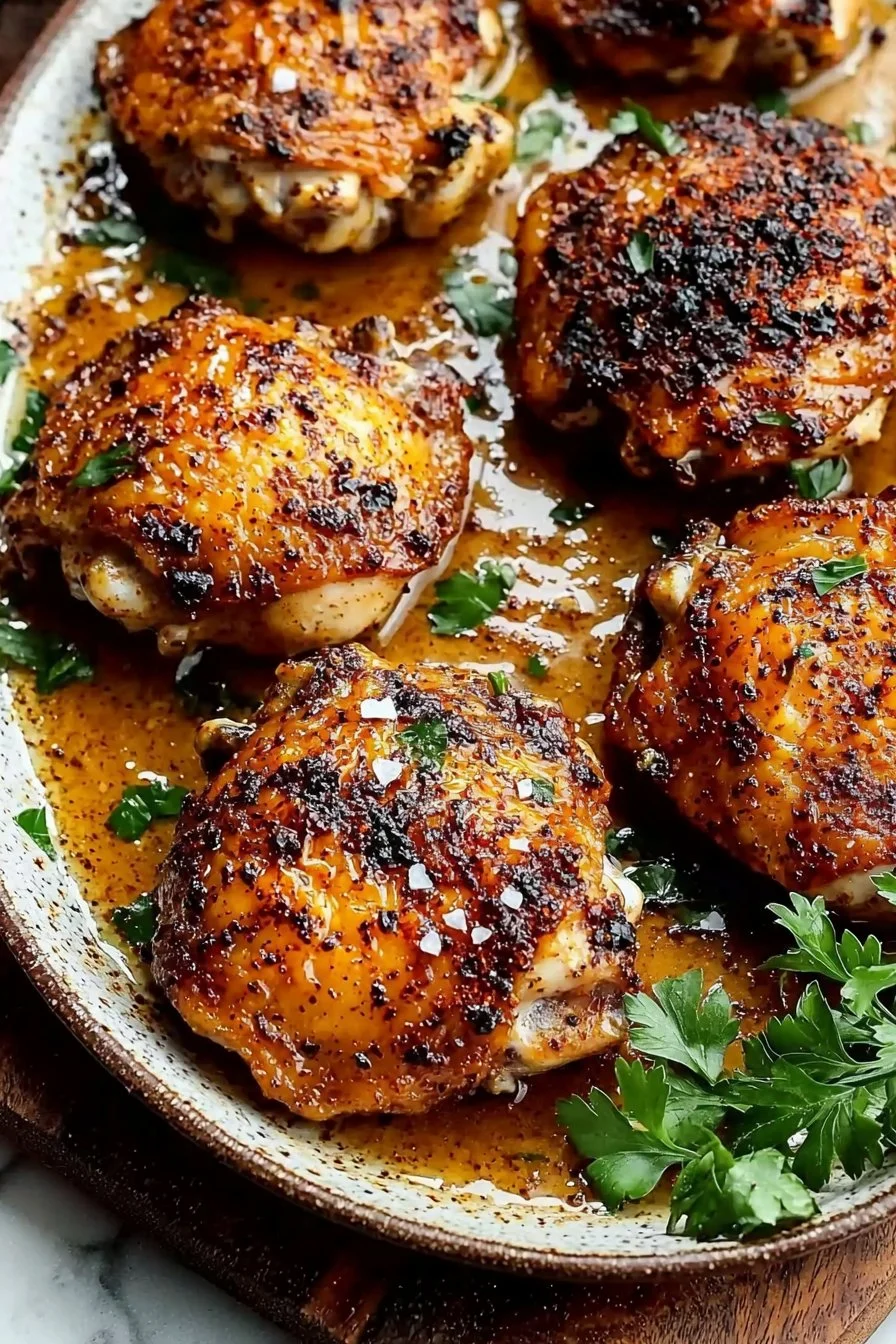 Easy Skillet Chicken Thighs