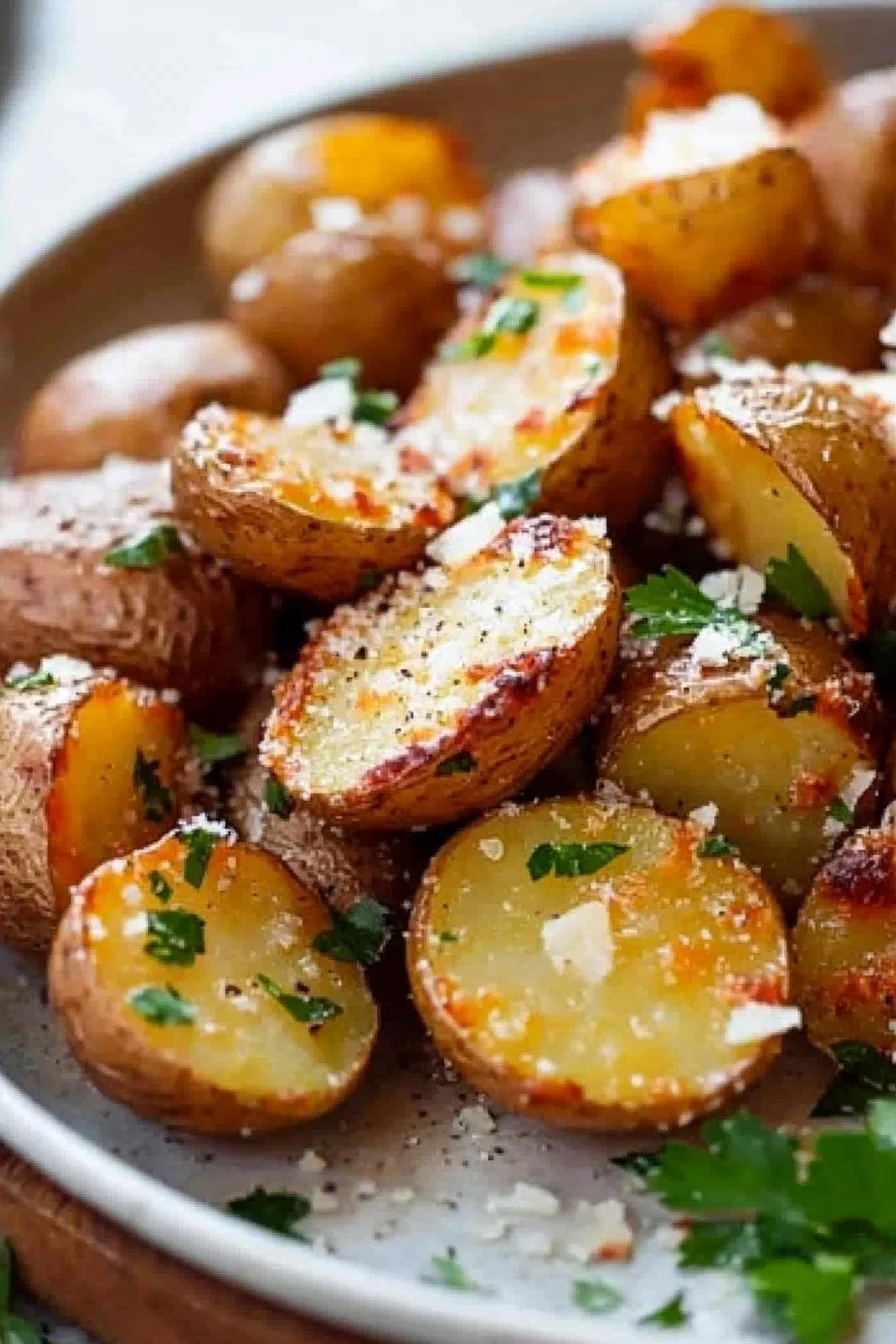 Garlic Butter Parmesan Roasted Potatoes