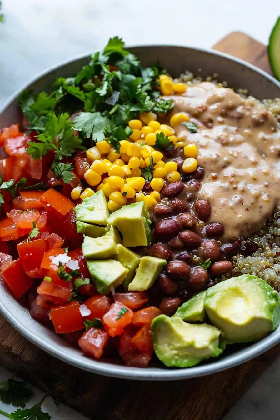 High-Protein Refried Bean Bowl
