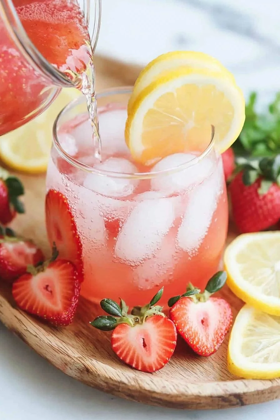 Homemade Strawberry Lemonade