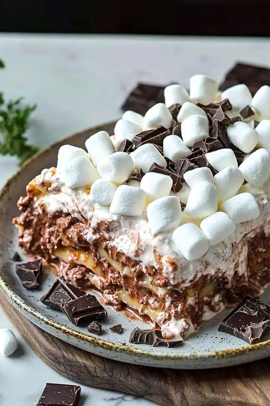 Hot Chocolate Lasagna