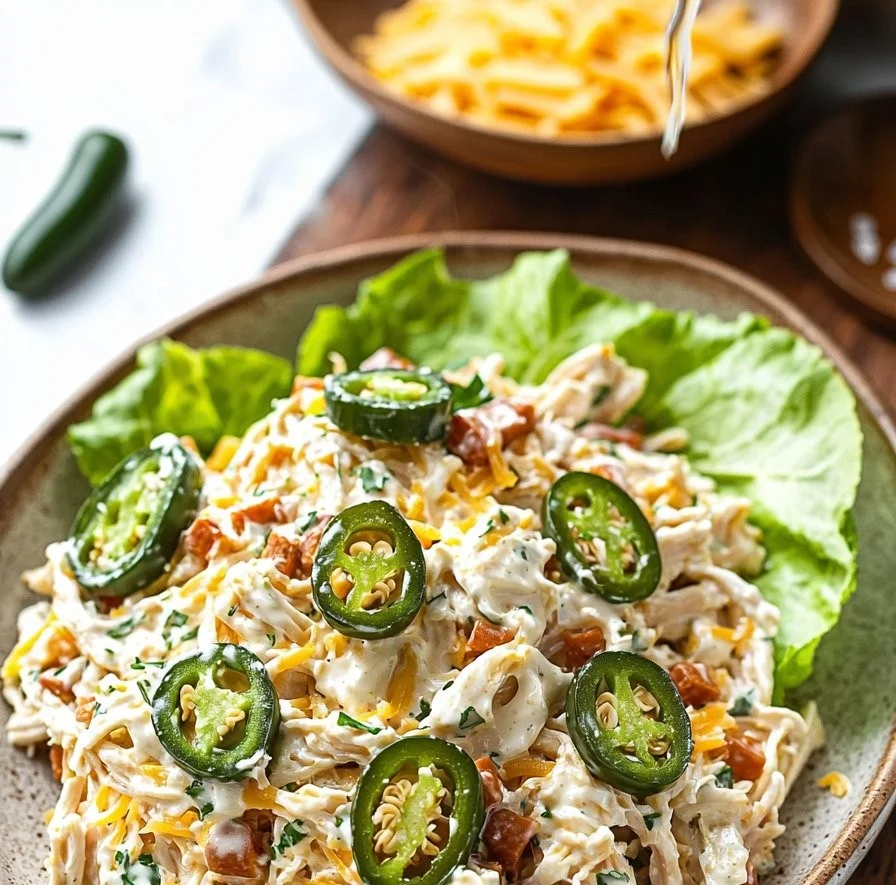 Jalapeno Popper Keto Chicken Salad