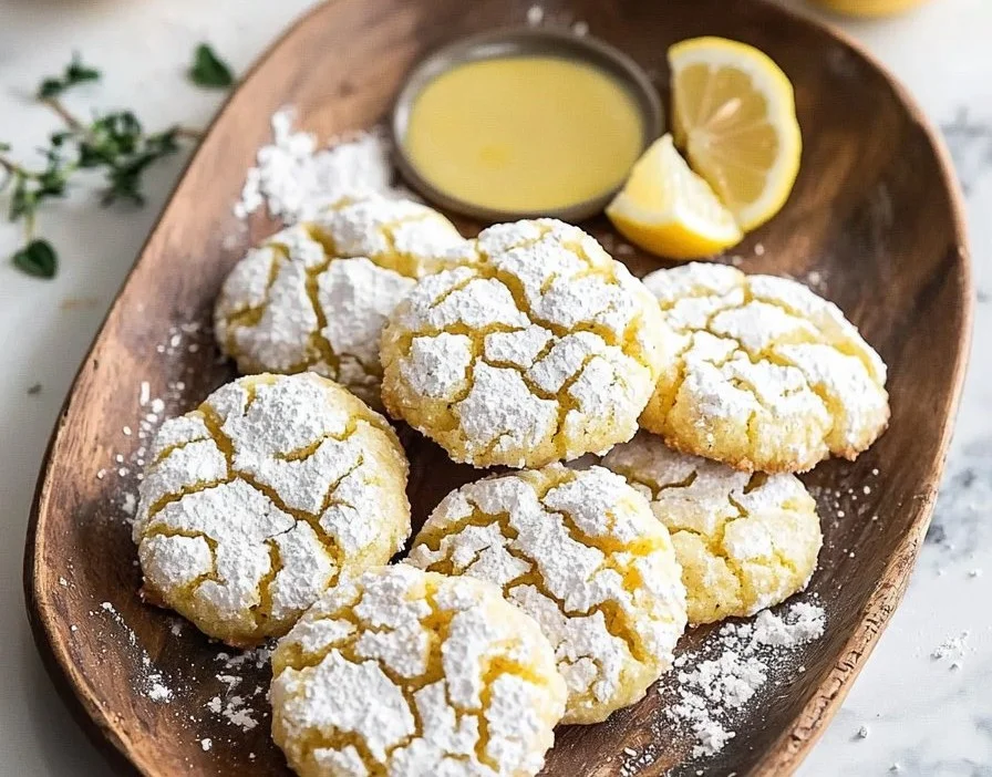 Lemon Crinkle Cookies