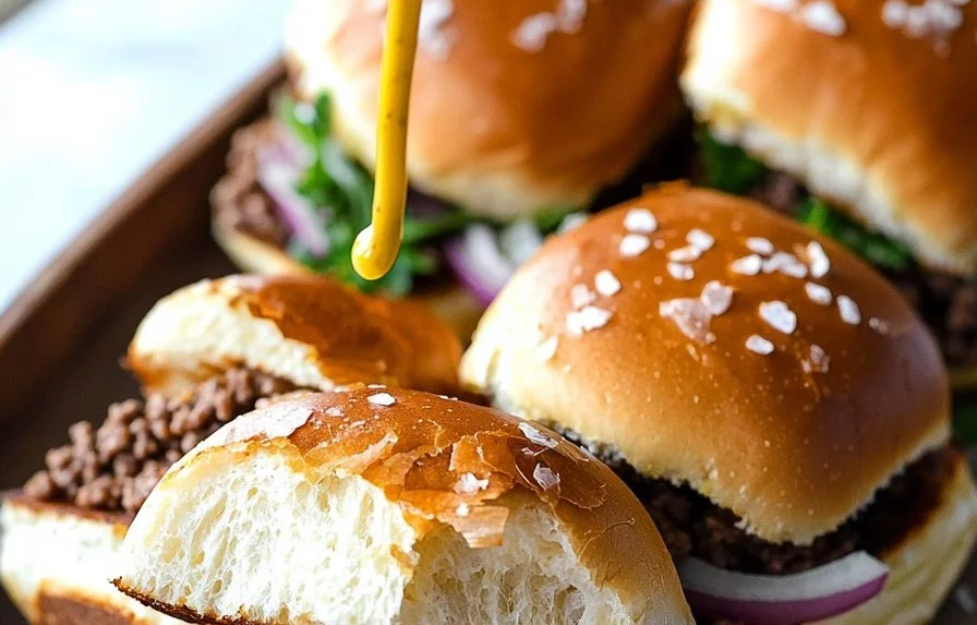 Delicious Maid Rite Sliders served on a plate