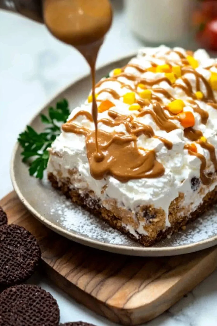 No Bake Peanut Butter Icebox Cake