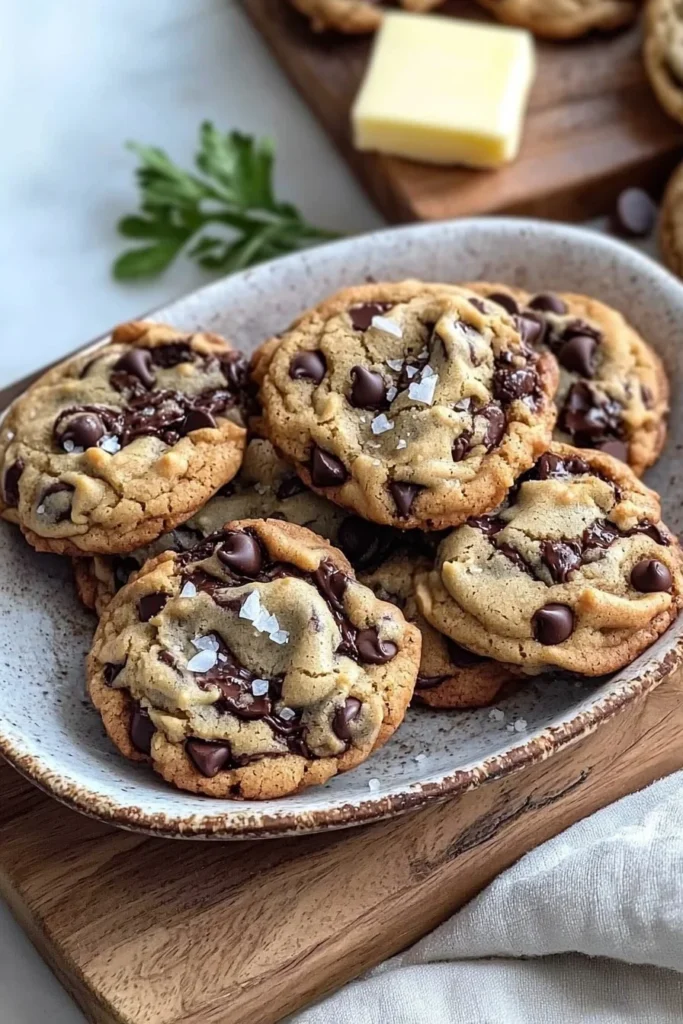 Delicious no chill chocolate chip cookies baked to perfection