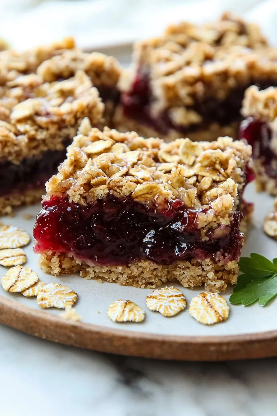 Oatmeal Jam Bars