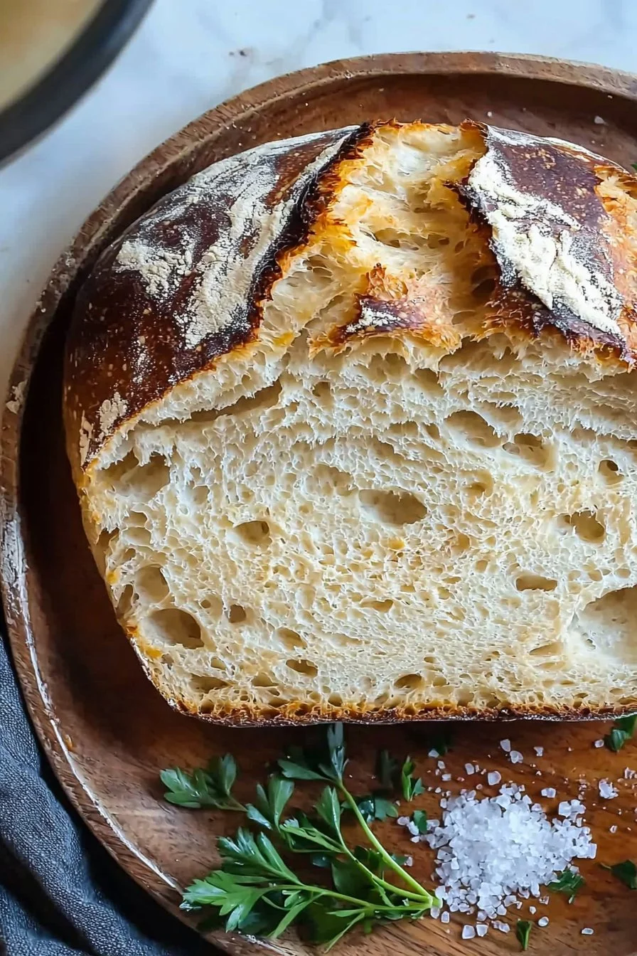 Overnight Sourdough Bread