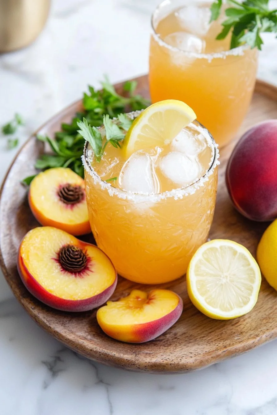 Peach Lemon Drop Mocktail