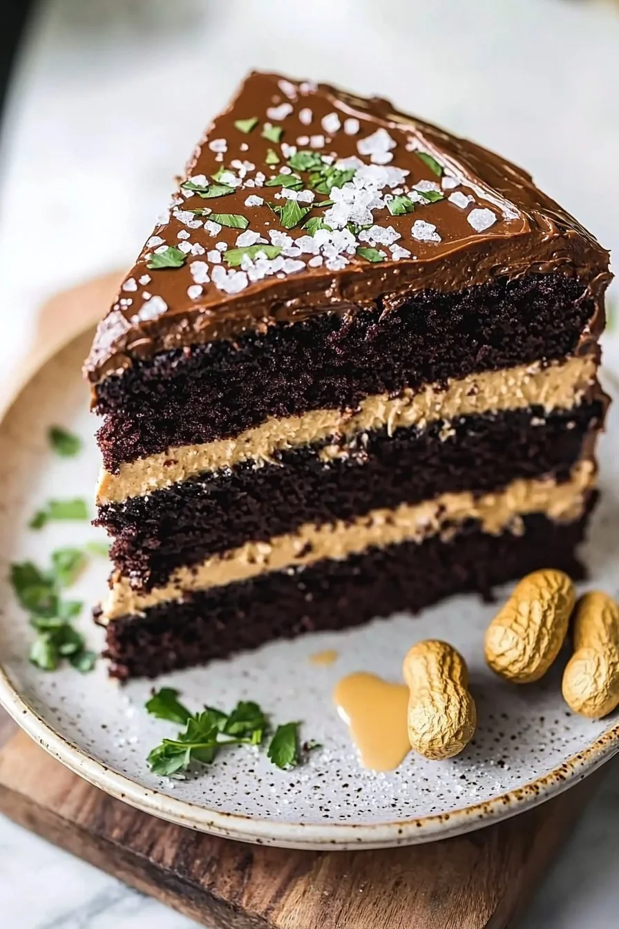 Peanut Butter Chocolate Layer Cake